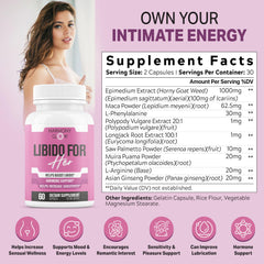 Close-up of Libido for HER capsules