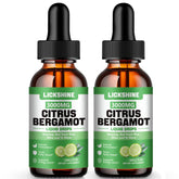 Lickshine 2-pack 3000mg Citrus Bergamot Liquid Drops front view in 4oz bottle