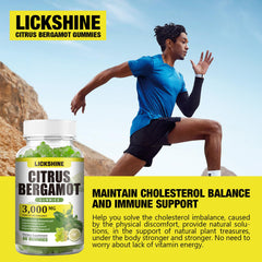 Sugar-free vegan lime flavor gummies from Lickshine