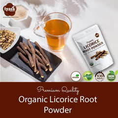 Licorice root powder used as a facial mask