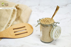 Organic certifications and purity badges for licorice root powder