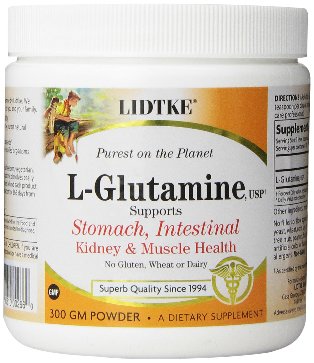 Lidtke Technologies L-Glutamine Powder 300 g - front view