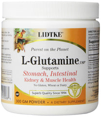 Lidtke Technologies L-Glutamine Powder 300 g - front view