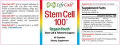 Close-up of Stem Cell 100 capsules