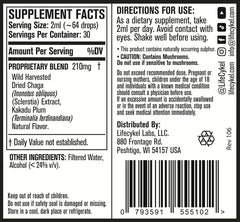 Back view of Life Cykel This is It Pack bottle showing label