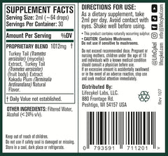 Ethically sourced wild-harvest turkey tail mushrooms used in the extract