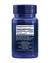 Close-up of 5 mg methylcobalamin B12 lozenge