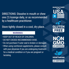 Lozenge dissolving quickly in mouth