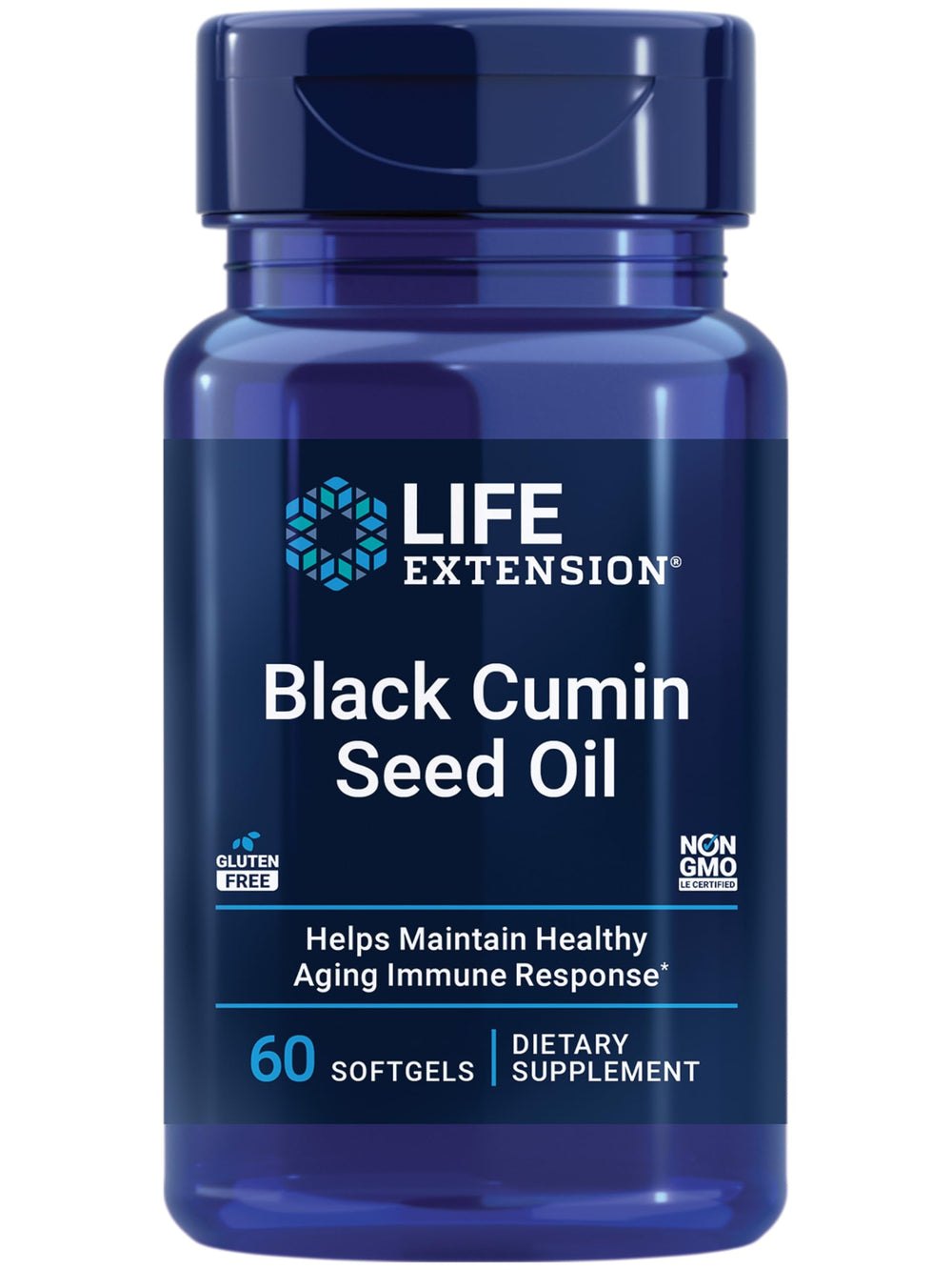 Life Extension Black Cumin Seed Oil bottle label