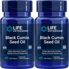 Life Extension Black Cumin Seed Oil 60 Softgels Pack of 2 bottle