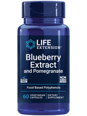 Life Extension Blueberry Extract and Pomegranate bottle with 60 vegetarian capsules