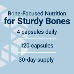 Life Extension Bone Restore bottle with D3 and K2 noted for calcium utilization.