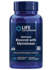 Life Extension optimized broccoli with myrosinase bottle front view