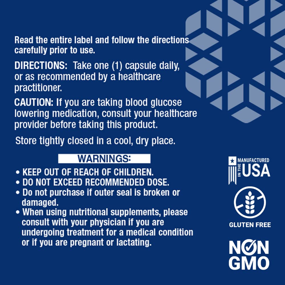 Crominex 3+ 500 mcg bottle label detail