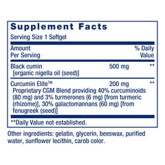 Close up of Curcumin Elite capsules