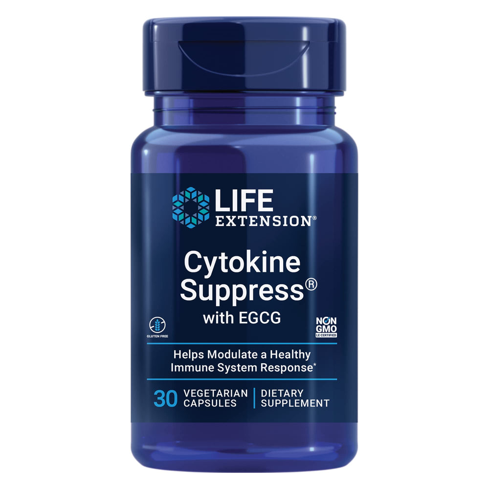 Life Extension Cytokine Suppress with EGCG bottle front view