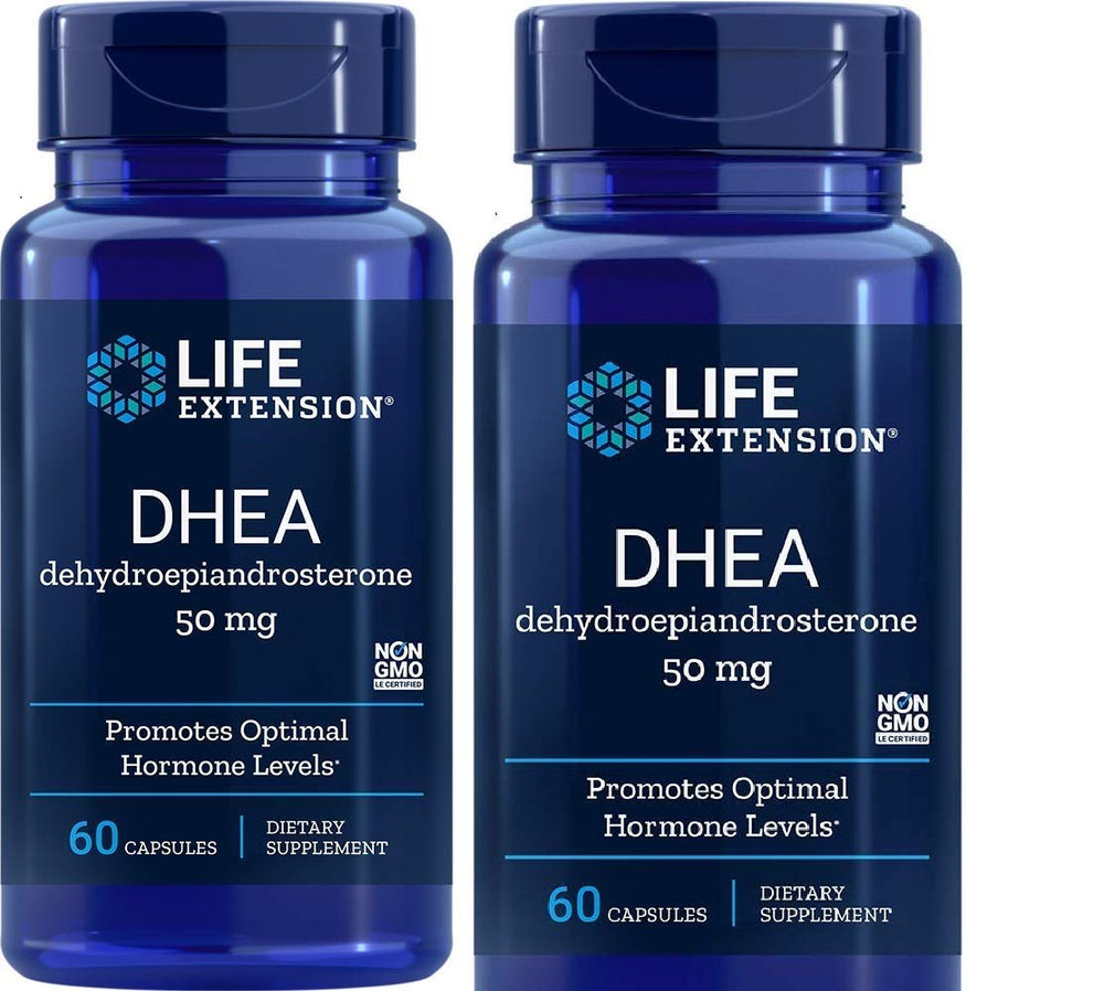 Life Extension DHEA 50 mg bottle front view