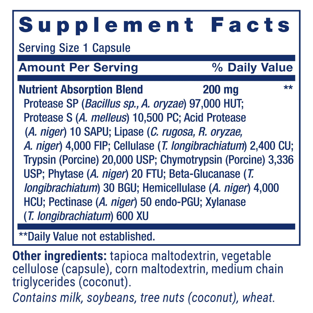 Packaging box of Life Extension Extraordinary Enzymes.