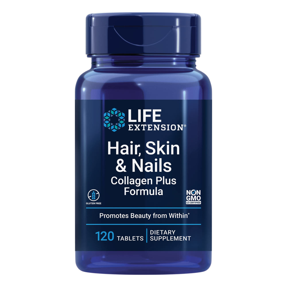 Life Extension Collagen Plus bottle, 120-count