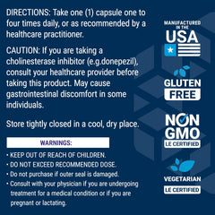 Quality ingredients and USA-made statement on label