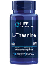 Bottle of Life Extension L-Theanine 200 mg with label visible