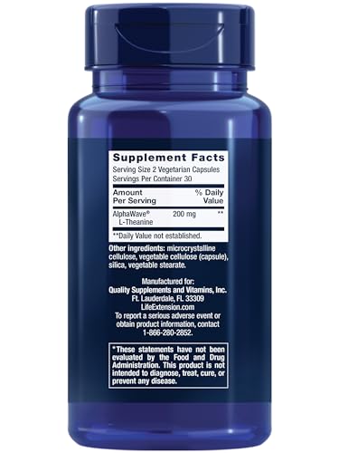 Close-up of L-Theanine capsules in a clear container