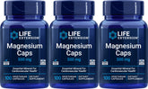 Life Extension Magnesium 500 mg 100 Vegetarian Capsules Pack 3 bottle