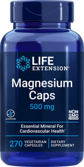 Life Extension Magnesium Caps 500mg bottle front view