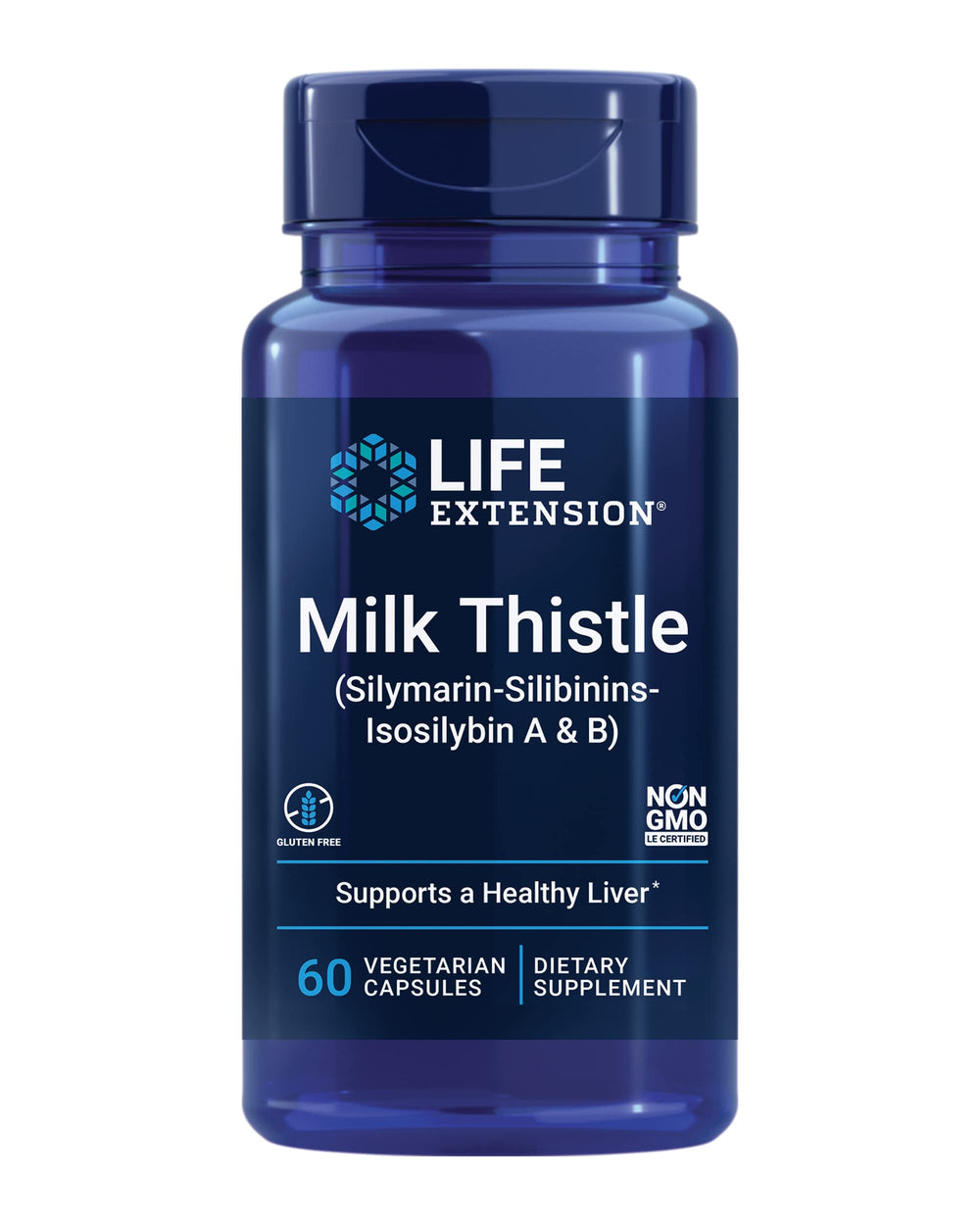 Life Extension Milk Thistle bottle with 60 capsules