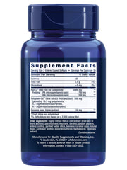 Close-up of Life Extension Omega-3 label