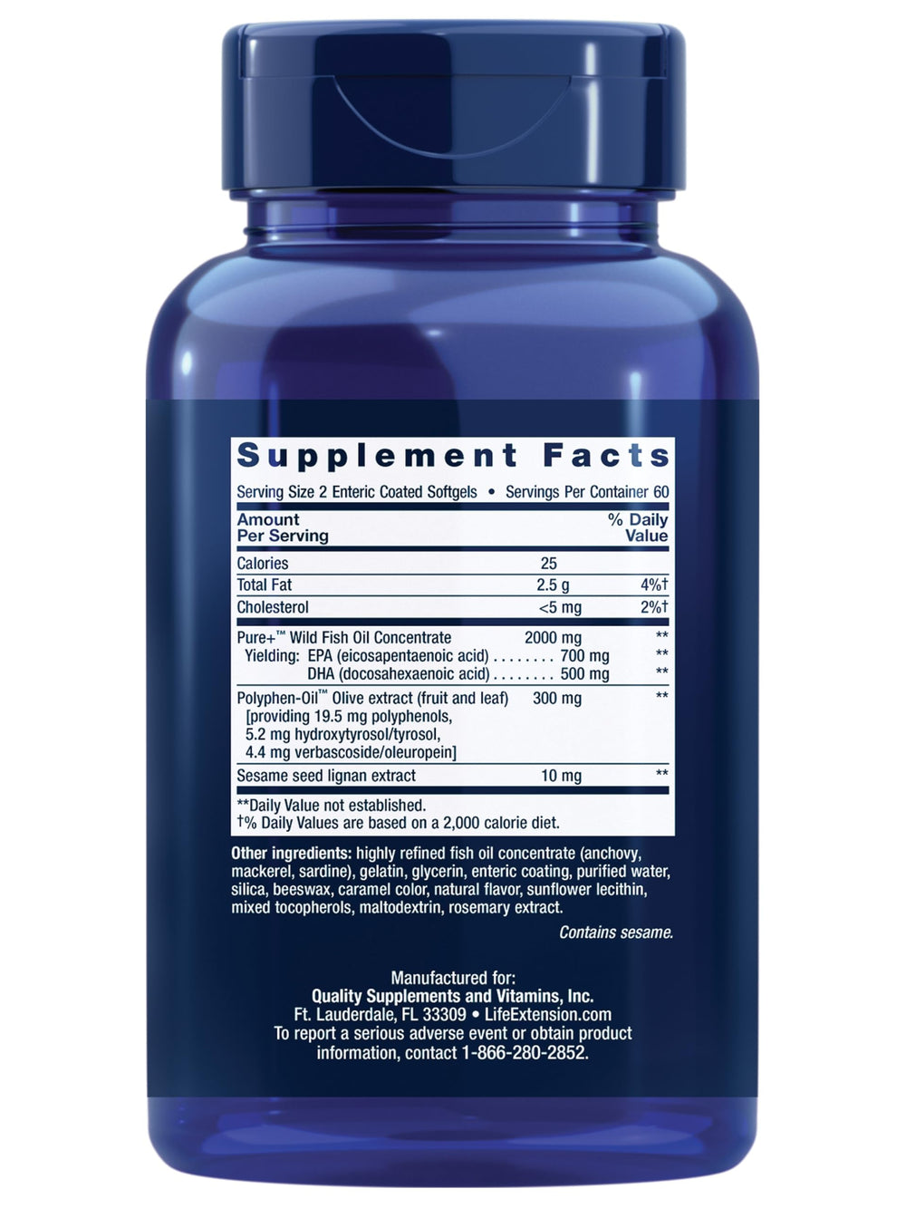 Omega-3 softgels close-up