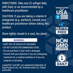 Gluten-free and non-GMO label on packaging