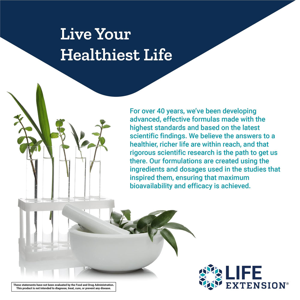 Product packaging and information sheet for Life Extension Ashwagandha