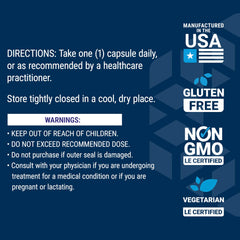 Gluten-free label on bottle