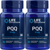 Life Extension PQQ bottle showing 60 vegetarian capsules (pack of 2)