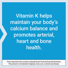 Graphic highlighting bone and arterial health benefits of vitamin K