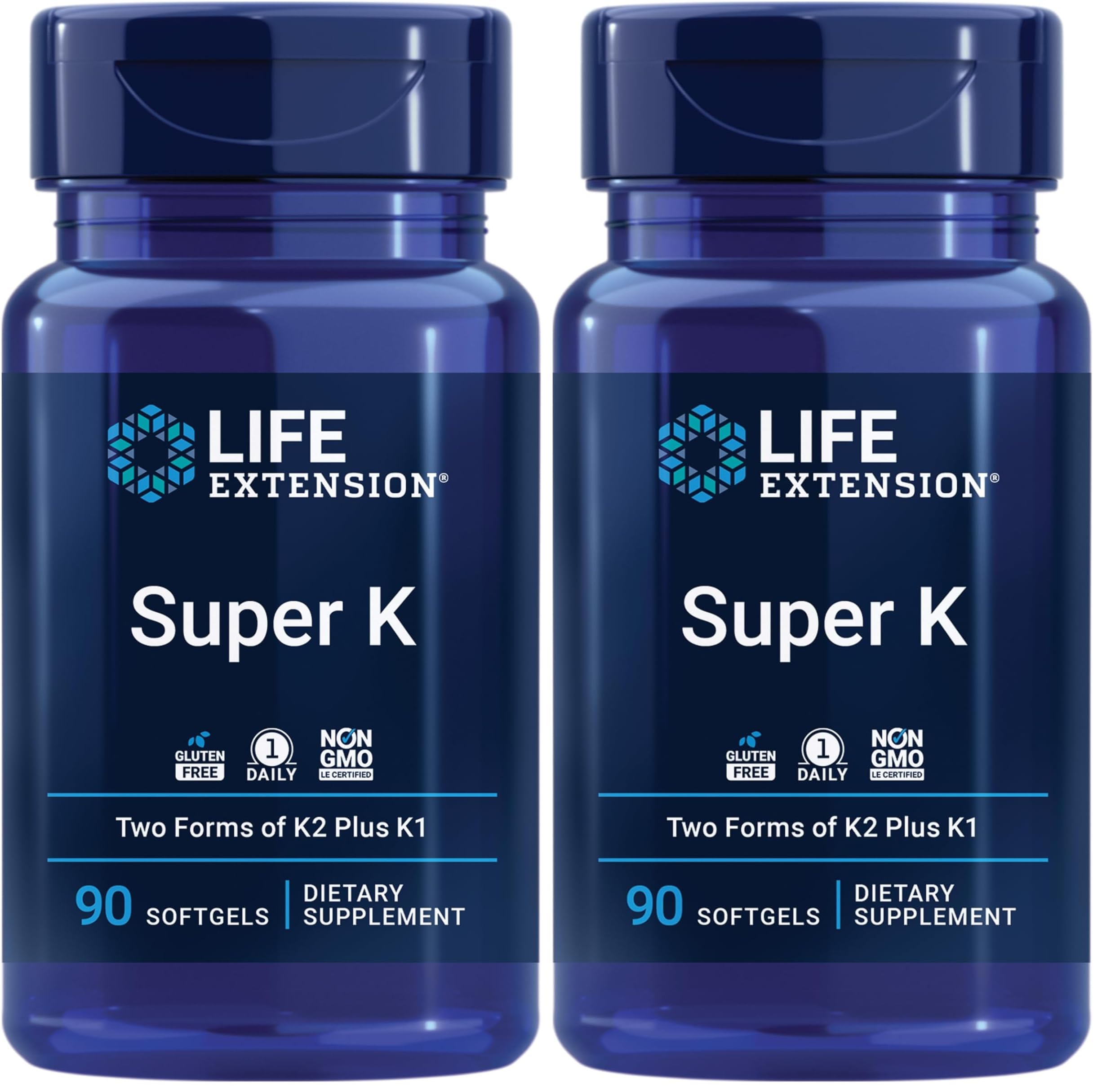 Life Extension Super K bottle and packaging Life Extension Super K bottle and packaging