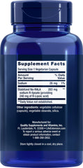 Close-up of R-lipoic acid capsules showing the active form