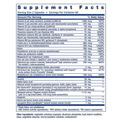 Close-up of Two-Per-Day Multivitamin capsules