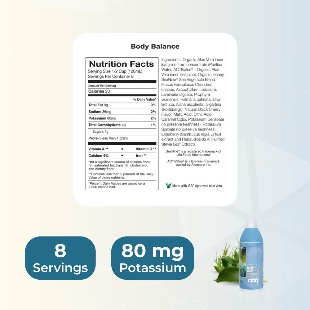 Aloe vera inner leaf in Body Balance