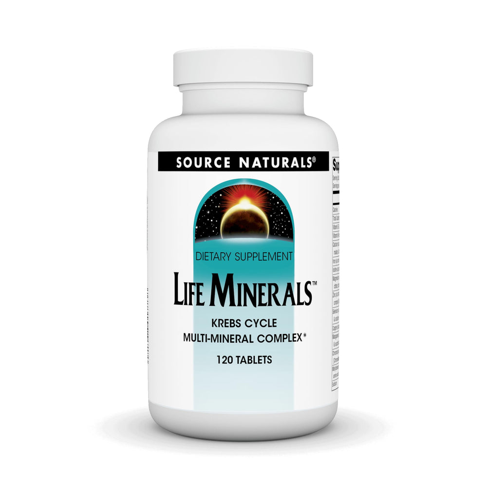 Source Naturals Life Minerals bottle front view