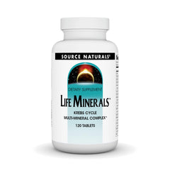 Source Naturals Life Minerals bottle front view