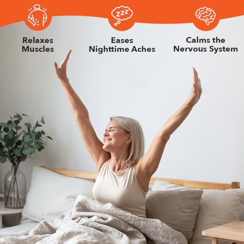 Graphic showing sleep support and calming nerves