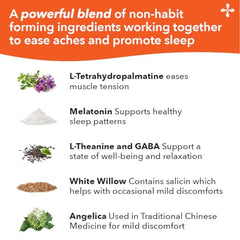 Label highlights melatonin, GABA, and L-Theanine