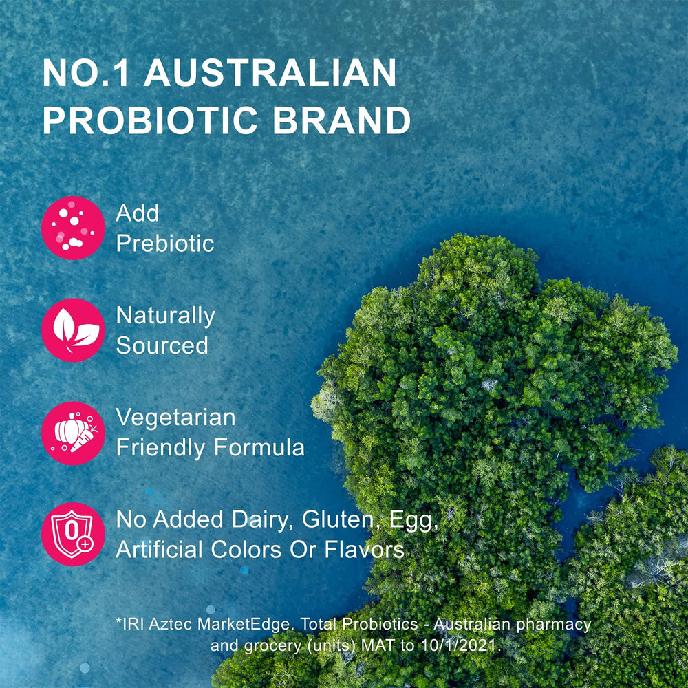 Dairy-free and gluten-free probiotic with no artificial flavors or colorants