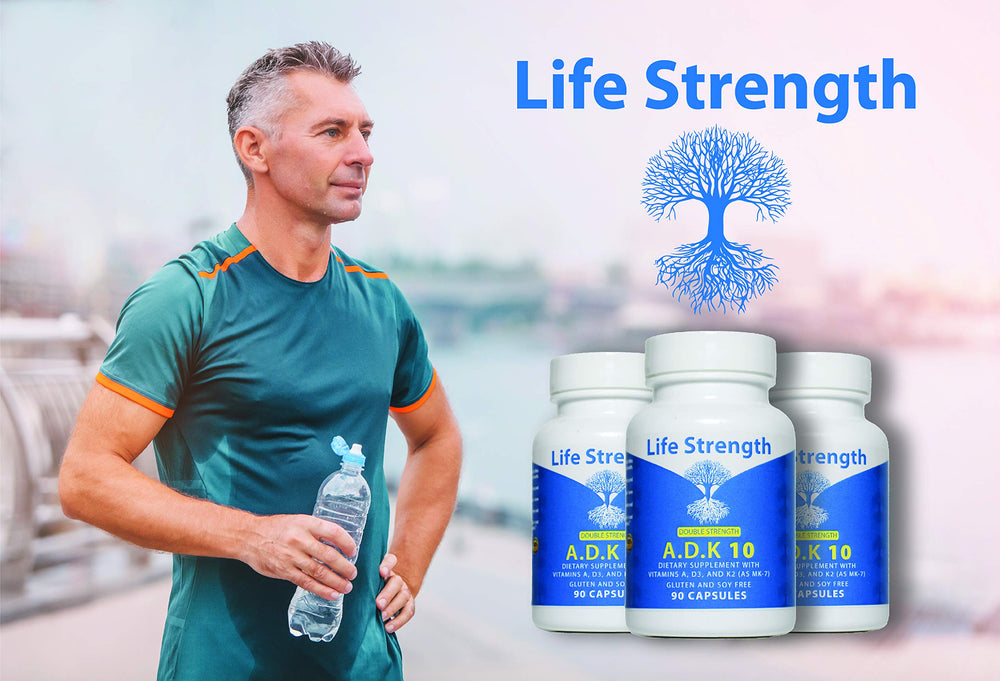 LifeStrength ADK 10 bottle back with nutrition facts