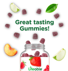 Lifeable ACV Gummies serving-size image indicating 30 servings per bottle