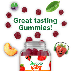 Vegetarian, kosher, Halal Lifeable Kids D3 K2 Gummies ingredients
