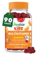 Lifeable Kids Multivitamin Gummies bottle on white background