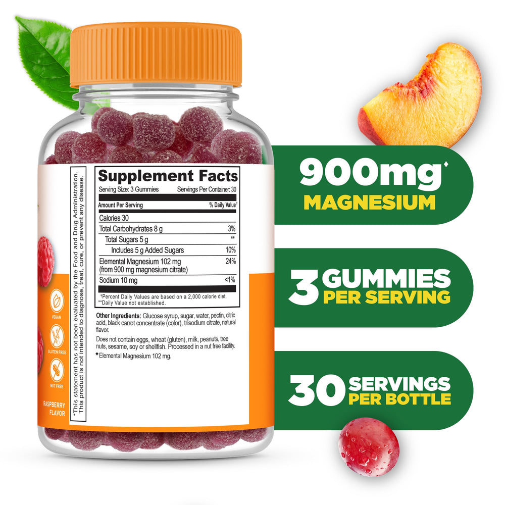 Lifeable Magnesium Gummies bottle with label